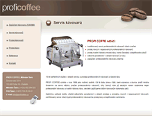 Tablet Screenshot of proficoffee.cz